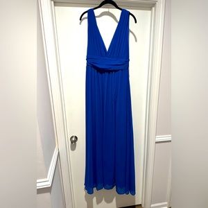 LuLu Royal Blue floor floor length dress sz Med